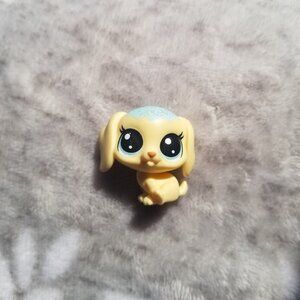 Littlest Pet Shop Pastry Beaglet #2-1 Yellow White Mini Figure Frosting Frenzy